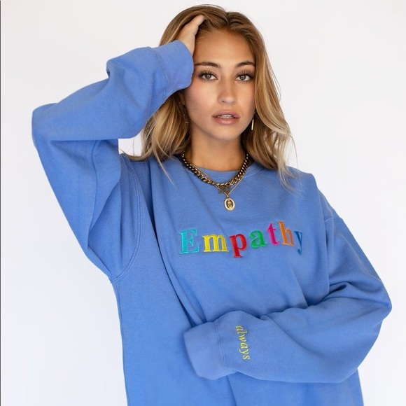 empathy sweatshirt blue